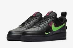 Bright Branding, Bust A Move, Green Color Schemes, Air Force Ones, Nike Air Force Sneaker, Green Fashion