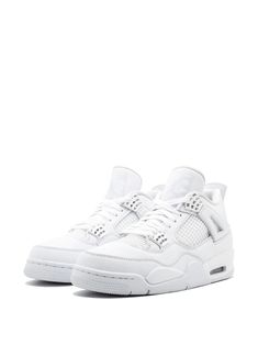 Jordan Air Jordan 4 Retro "Pure Money" sneakers Tenis Jordan Retro, Jordan 4 Retro Pure Money, Jordan 4 Pure Money, Jordan 4 White, Jordans Nike, Jordan 4’s, Nike Air Jordan 4 Retro, Nike Air Jordan 4, Jordan Retro 4