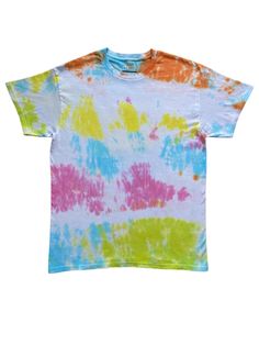 Summer Knot Tie Dye T-Shirt Welcome to Essex Tie Dye This T-Shirt has been designed and hand dyed in the UK.  All items in our shop are hand dyed and due to the unique nature of tie dye the colour and patterns will vary from image. If you want to see our OTHER BRIGHT DESIGNS click https://www.etsy.com/uk/shop/EssexTieDye?ref=seller-platform-mcnav&section_id=41573298 To see our FULL RANGE of Tie Dye items VISIT OUR HOME PAGE here https://www.etsy.com/uk/shop/EssexTieDye?ref=seller-platform-mcnav Multicolor Short Sleeve T-shirt With Screen Print, Acid Wash Bleached Crew Neck T-shirt, Summer Bleached Relaxed Fit T-shirt, Relaxed Fit Bleached T-shirt For Summer, Summer Tie Dye Graphic T-shirt, Tie Dye Graphic Tee For Summer, Tie-dye Graphic Tee For Summer, Summer Tie Dye Graphic Tee, Spring Tie-dye Washed T-shirt