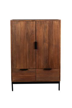 Lacquered Mango Wood Cabinet | Dutchbone Saroo | Dutchfurniture.com Large Shelf, Wood Mill, Dining Table Lighting, Dark Wood Cabinets, Dutch Furniture, Large Shelves, Interior Concept, Door Cabinet, Honey Colour