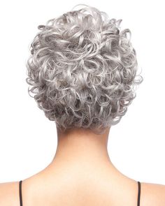 Morgan Synthetic Wig by It's a Wig - Best Wig Outlet Short Permed Hair, Short Curly Hairstyles For Women, Wig Outlet, Grey Curly Hair, Best Wig Outlet, Short Silver Hair, Curly Hair Photos, Short Curly Haircuts, Medium Short Hair