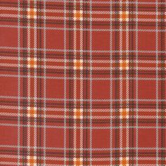 a red and orange plaid fabric