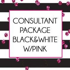 the words, constant package, black and white wpnikk are in pink letters