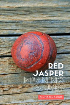 Red Jasper is considered the stone of endurance, and was carried by warriors to instill within them courage and to protect them -- Red Jasper Meaning and Uses Meaning Of Red, Red Meaning, Red Rocks, White Crystals, Sacral Chakra