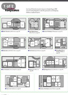 the layouts and instructions for an interior design project, with different sections to choose from