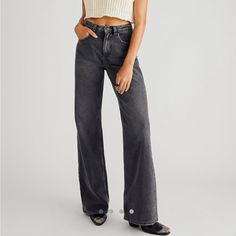 Perfect Condition Nwt Timely Baggy High-Rise Style Jeans Perfect Condition Black Denim Highrise Jeans, Baggy Jeans Outfit, Jean Outfit, Baggy Jean, High Rise Style, Free Jeans, Free People Jeans, Style Jeans, Black Denim Jeans