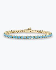 Gold|Blue Opal Opal Tennis Bracelet, Opal Bracelet Gold, Melinda Maria Jewelry, Tennis Style, Bracelet Size Chart, Pearl Necklace Earrings, Opal Bracelet, Blue Bracelet, Tennis Bracelet