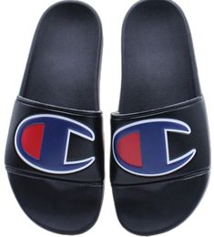 Champion Slides, Yellow Slides, Red Flip Flops, Fashion Tennis Shoes, White Slides Sandals, Cheer Shoes, Champion Sneakers, Champion Shoes, Pink Flip Flops