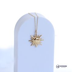 14K Solid Gold Star Sun Layered Charm Statement Necklace Friendship Pendant Chain Good Luck Sunshine Gift For Women Monsini Jewelry NoelGift ❤❤【Materials & Specifications】❤❤ - 14K Gold Charm Necklace -Gold Color Options Rose Gold, Yellow Gold, White Gold Pendant Width:2.00cm (0.78in) Pendant Length:2.00cm (0.78in) 💕💕【Available in 4 different chain lengths】 42 cm (16.5 in) 44 cm (17.3 in) 46 cm (18.1 in) 48 cm (18.8 in) ❤❤Good Vibes Only❤❤ Every day has something to celebrate. wear your nec Star-shaped Chain Necklace As Gift, Star-shaped Chain Necklace For Gift, Handmade Celestial Gold-plated Necklace, Handmade Gold Star Necklace, Handmade Star-shaped Gold Necklace, Handmade Star-shaped Yellow Gold Necklaces, Handmade Yellow Gold Star Necklaces, Celestial 14k Gold Necklace With Adjustable Chain, Everyday Celestial Necklace With Adjustable Chain