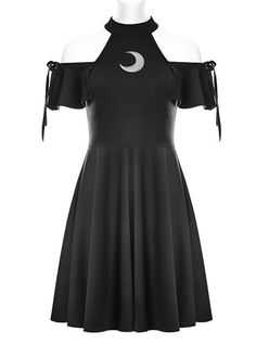 Gothic Casual, Moon Dress, Gaun Fashion, Punk Rave, Fashion Design Clothes, Teenage Fashion Outfits, Edgy Outfits, Coven