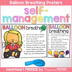 the balloon breathing poster for self management