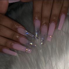 Coffin Art, Nails Grunge, Nails With Rhinestones, Nails Ombre, Drip Nails, Grunge Nails, Long Acrylic Nails Coffin, Coffin Nails Long, Bling Acrylic Nails