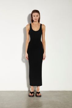 Sleek Seamless Bodycon Dress, Chic Seamless Bodycon Maxi Dress, Sleek Fitted Maxi Dress, Elegant Seamless Maxi Dress, Fitted Ribbed Maxi Dress, Fitted Seamless Maxi Dress, Chic Fitted Seamless Maxi Dress, Sleek Fitted Midi-length Maxi Dress, Evening Fitted Seamless Maxi Dress