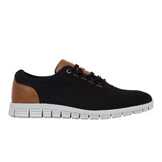 Deer Stags Men's Status Comfort Fashion Sneaker in Black BREATHABLE UPPER: Made from knitted textile MEMORY FOAM COMFORT: A cushioned insole supports your foot ADJUST THE FIT: A lace-up closure ensures it's just right ELEGANT ACCENTS: Simulated leather patches, contrasting eyelets and chunky sole SNEAKER-INSPIRED OUTSOLE: Light and durable EVA/rubber outsole with grippy textured design Sneakers are the new status symbol, but don't keep your prized possession tucked away. We made an attainable lu Dress Sneaker, Not To Brag But, Design Sneakers, Status Symbol, New Status, Comfort Fashion, Oxford Sneakers, Deer Stags, Sole Sneakers