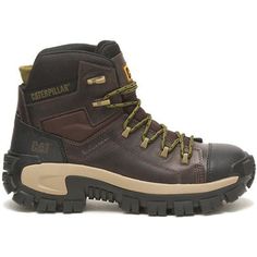 CAT Men's Invader Comp Toe Waterproof Hiker Work Boot -Coffee- P91541 Composite Toe Work Boots, Work Boot, Work Boots, Men's Fashion, On Sale, Coffee, Boots