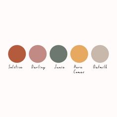 the different shades of paint that are used in this painting project, including oranges and browns