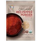 organic red pepper powder in a bag