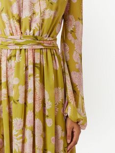 Giambattista Valli floral-print Maxi Dress - Farfetch Puff Sleeve Maxi Dress, Giambattista Valli Haute Couture, Versace Outfit, Silk Maxi, Floral Print Maxi Dress, Floral Print Maxi, Giambattista Valli, Silk Maxi Dress, Maxi Dress Green