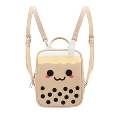 Cute Boba Mini Backpack - Boba Tribe Kawaii Portable Backpack For Travel, Portable Kawaii Backpack For Travel, Novelty Backpack For Daily Use, Novelty Backpack For Everyday Use, Novelty Standard Backpack For Daily Use, Novelty Backpack For Travel, Novelty Travel Backpack, Novelty Backpack For Back To School, Novelty Backpack For Everyday Use And Back To School