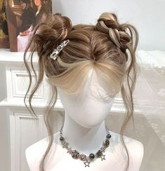 Kpop Updo Hairstyles, Formal Hairstyle Ideas, Magical Hairstyles, Elf Hairstyles, Pretty Hair Cuts, Best Haircuts For Women, Formal Hairstyle, Cool Hair Designs, Hair Inspiration Long