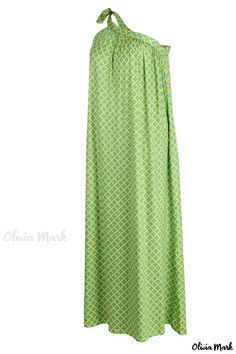 Olivia Mark - Oblique Collar A-Line Dress with Polka Dot Bandage for Plus Size Women Yellow Polka Dot, Green Polka Dot, Stylish Plus, Casual Design, Red Polka Dot, Purple Hues, Polka Dot Print, Plus Size Dress, Dot Print