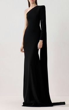 Elegant Long Black Dress, Evening Gowns Black, Alex Perry Dress, Robes Glamour, Mode Chanel, Eve Outfit