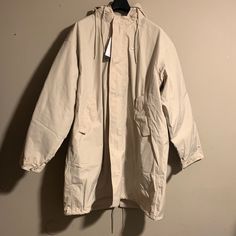 Size: L Color: Beige Nike Jacket, Nike Men, Mens Jackets, Trench Coat, Jackets & Coats, Man Shop, Nike, Color