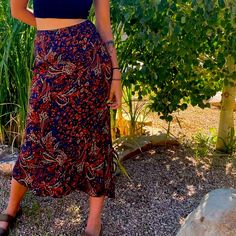 Great Free People Skirt For Fall Or Summer As Seen Here Bohemian Midi Skirt For Brunch, Bohemian Lined Maxi Skirt For Brunch, Demi Skirt, Skirt For Fall, Free People Skirt, Free People, Skirt, Cream, Women Shopping