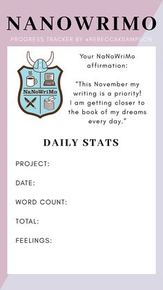 an information card with the words daily status