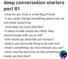 Things Couples Should Talk About, Deeper Conversation With Friends, Deep Conversations Starters, Deep Conversation Starters Relationships, Deep Convo Starters, Talking Stage Questions, Topics For Couples, Fun Conversation Topics, Questions To Ask Your Girlfriend