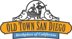 the old town san diego logo with an image of a man and woman playing guitar