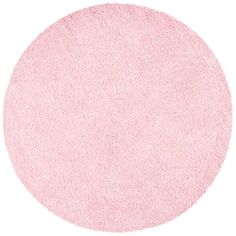 a round pink rug on a white background