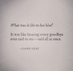 a quote from lang lea about love