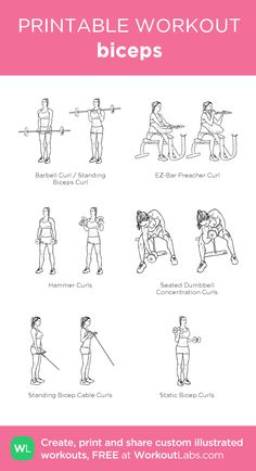 the printable workout poster shows how to do squats and pull ups in different positions