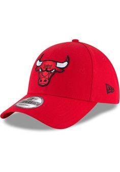 This Chicago Bulls Red Adjustable Hat features a team logo embroidered on the front. Team logo embroidered on the front, Velcro Strap Closure, Team wordmark on back velcro closure, Structured crown, Pre-curved bill, 100% Polyester, New Era logo embroidered on the right side, Poly, Washable, Imported Classic Red Hat With Embroidered Logo, Classic Red Snapback Hat For Sports, Red Baseball Cap With Embroidered Logo For Baseball Season, Red Baseball Cap With Embroidered Logo, Classic Red Baseball Cap For Sports Events, Casual Red Baseball Cap For Fans, Red Sporty Hats For Fan Merchandise, Sporty Red Hat For Fan Merchandise, Red Sporty Fan Merchandise Hat