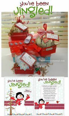 an image of christmas gift boxes with the words you've been ungeled on them