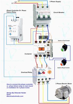 an electrical wiring diagram with three different types of switches and two circuiting devices in the same