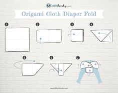 how to make an origami cloth diaper fold step - by - step instructions