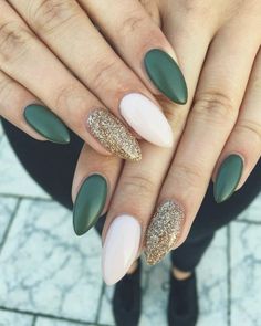 Dark Color Nails, Colorful Nails, Sparkle Nails, Nailed It, Cool Nail Designs, Fall Nail Designs