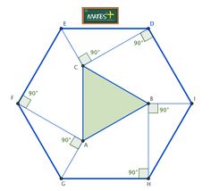 an image of a triangle that is in the shape of a hexagonal figure