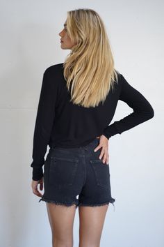 Classic fitting long sleeve top Model is 5'8" and wearing a size small Material: 95% Rayon, 5% Spandex Recommended Care: Machine wash on gentle cycle and tumble dry low Women Clothing Boutique, Top Model, Boutique Clothing, Long Sleeve Top, Fitness Models, Long Sleeve Tops, Tops Designs, Sleeve Top, Long Sleeve Blouse