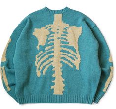 KAPITAL 5G wool bone crew sweater Skeleton sax new   KAPITAL 5G wool bone crew sweater Skeleton sax new Very rare!only small amount released in Japan!Very hard to get! Item code EK-1537 [Size]1 [Small] (Pit to pit 66cm,Neck to bottom 62cm)  3 [Large] (Pit to pit 73cm,Neck to bottom 66cm) [Condition] Brand new,Guaranteed 100% real authentic. [Shipping] USA,Canada,Australia:$20 Europe,UK:$22 Asia:$16 By fedex or DHL (With a tracking no.) Shipped in 2 days and you usually receive it in a week after Canoe Club, Short Cardigan, Spring Sweater, Casual Cardigans, Engineered Garments, Cardigans For Women, Stay Warm, Knit Cardigan, Sweater Sizes