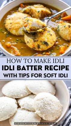 an image of idli batter recipe with tips for soft idli