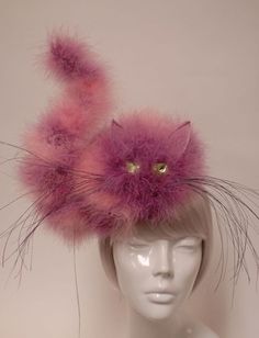 Cheshire Cat Hat, Cheshire Cat Costume, Diva Party, Fun Hat, Diy Kostüm, Crazy Hats, Alice In Wonderland Tea Party, Head Pieces, Kentucky Derby Hats