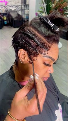 HAIR BEAUTY WIG EXPERT | Bob QUICKWEAVE 💙💙 #hairhumor #shannysnaturalbeauty #jokes #thecutlife #bobhaircut #nychairstylist #brooklynhairstylist | Instagram Growing Hair, Natural Hair Tutorials, Quick Weave Hairstyles, Short Sassy Hair