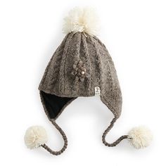 Stay warm all winter long with this women's floral pom earflap cap from SIJJL. Stay warm all winter long with this women's floral pom earflap cap from SIJJL. Breathable fabric Earflaps for extra warmth Cute flower accent Pom accents Hand knit, New Zealand woolFIT & SIZING One size fits mostCONSTRUCTION & CARE Wool outer shell Fleece inner lining Spot clean Imported Color: Black. Gender: female. Age Group: adult. Warm Bonnet With Ear Flaps For Cold Weather, Warm Bonnet With Ear Flaps For Winter, Warm Winter Bonnet With Ear Flaps, Winter Bonnet With Ear Flaps, One Size Fits Most, Warm Ear Flaps Hat For Fall, Adjustable Warm Bonnet For Fall, Warm Fall Hat With Ear Flaps, Warm Fall Hats With Ear Flaps, Accessories Guide