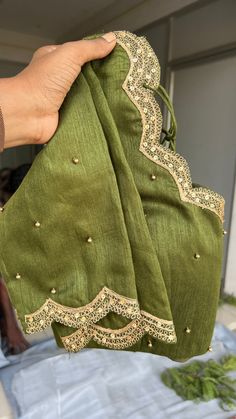 Product Descriptions : Green floral organza saree with embroidery border works is paired up with mehandi green silk blouse with beads work all over & scalloped embroidered work for neck & sleeves. View this post on Instagram A post shared by Handcrafted Sarees by Shobana Nithin (@threadslabel_india) Green Colour Work Blouse Designs, Embroidery Blouses For Sarees, Green Blouse Embroidery Designs Silk, Mehandi Colour Saree, Navy Blue Blouse Maggam Work Designs, Mehandi Green Saree Contrast Blouse, Blouse Design For Organza Saree, Green Colour Blouse Designs, Embroidery Blouse Designs Thread