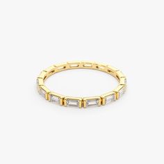 Gold Kt: 14K (also available in 18K & Platinum upon request)
Available Gold Color: Rose Gold, Yellow Gold, White Gold
Baguette Diamond: 16 pcs 3 x 1.5 MM
Total CTW: 0.64
Diamond Color-Clarity: G Color VS2 Clarity Bar Setting, Diamond Eternity Ring, Local Jewelry, Eternity Ring Diamond, Diamond Eternity, Wrap Rings, Baguette Diamond, Diamond Color, Italian Charm Bracelet