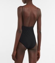 Nensi Dojaka - Exclusive to Mytheresa – Cutout swimsuit | Mytheresa Cutout Swimsuit, Aesthetic Shop, Cut Out Swimsuits, Together We Can, Black Swimsuit, Color Names, Bathing Suits, Color Design, Top Brands