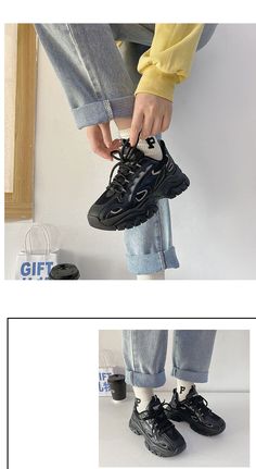 Brand Name: AiertuUpper Material: Mesh (Air mesh)Origin: CN(Origin)Heel Height: Med (3cm-5cm)Shoes Type: OtherFashion Element: ShallowDepartment Name: AdultLining Material: MeshSeason: Spring/AutumnClosure Type: Lace-upPattern Type: SolidInsole Material: EVAFit: Fits true to size, take your normal size Wear-resistant Black High-top Sneakers For Sports, Black Wear-resistant High-top Sneakers For Sports, Black High-top Sneakers For Winter, Black High-top Winter Sneakers, Black Lace-up Wear-resistant Sneakers, Black Wear-resistant Lace-up Sneakers, Winter Black High-top Sneakers, Black High-top Sneakers With Round Toe For School, Trendy Black High-top Sneakers For Outdoor